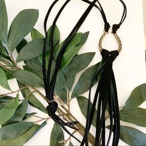 Horseshoe Leather Necklace! BoHo Western!